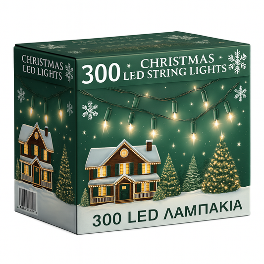 Λαμπάκια 300LED με πρόγραμμα 22m