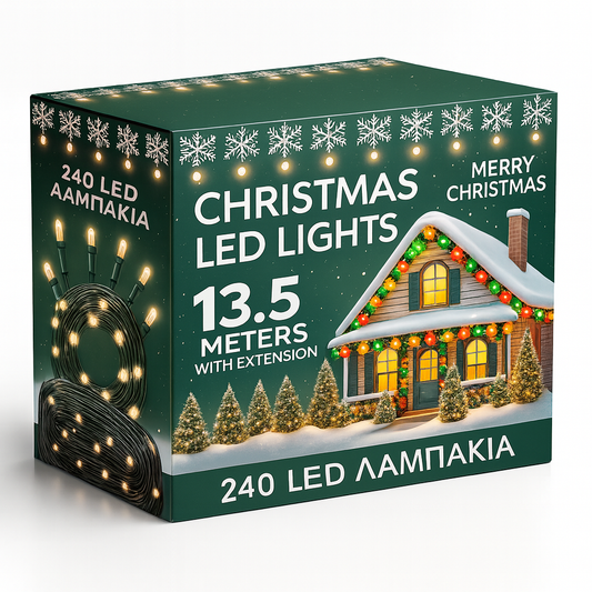 Λαμπάκια 240LED με πρόγραμμα 13,5m