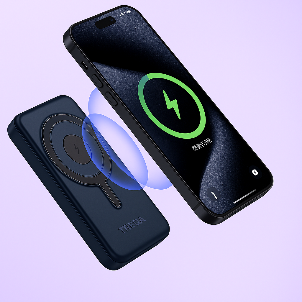 Μαγνητικό Powerbank με ενσωματωμένα καλώδια