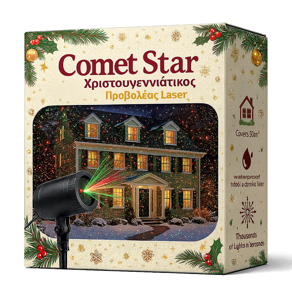 Χριστουγεννιάτικος Προβολέας Comet Star™