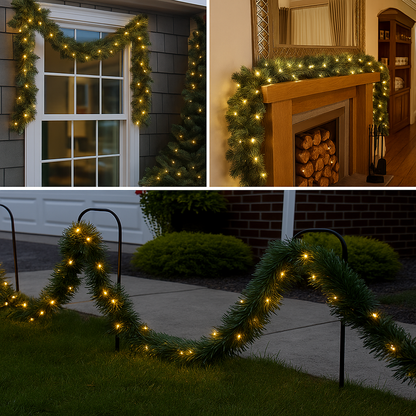 Γιρλάντα με λαμπάκια Santa Star™